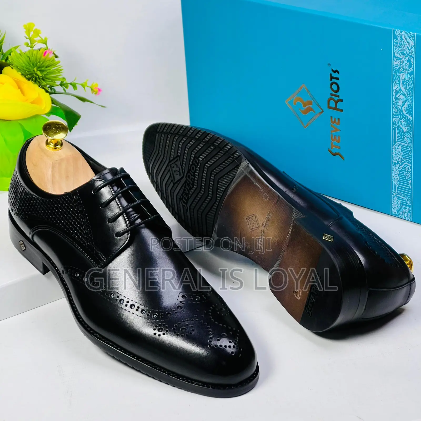 Steve Riots Executive Black Men’S Shoe