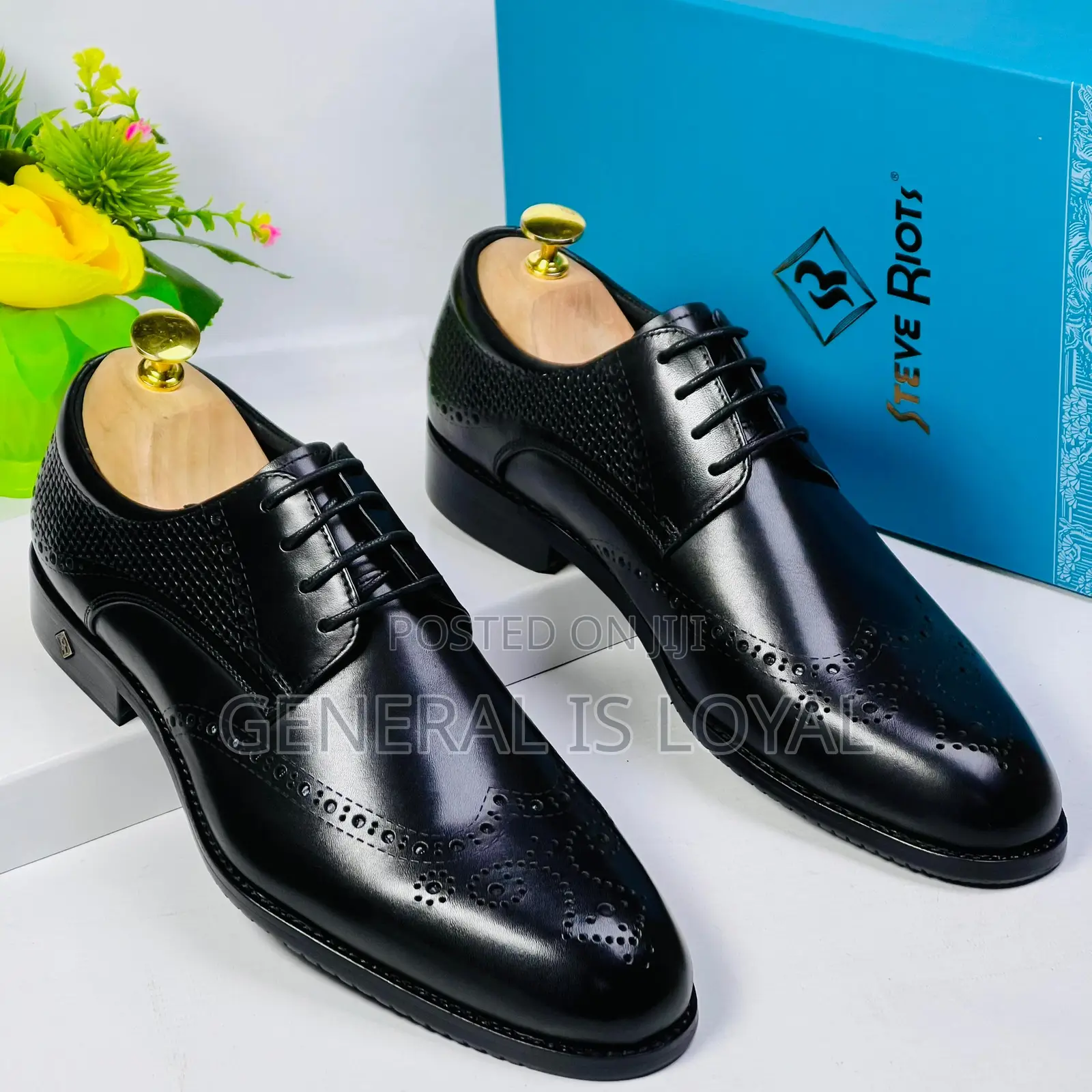 Steve Riots Executive Black Men’S Shoe