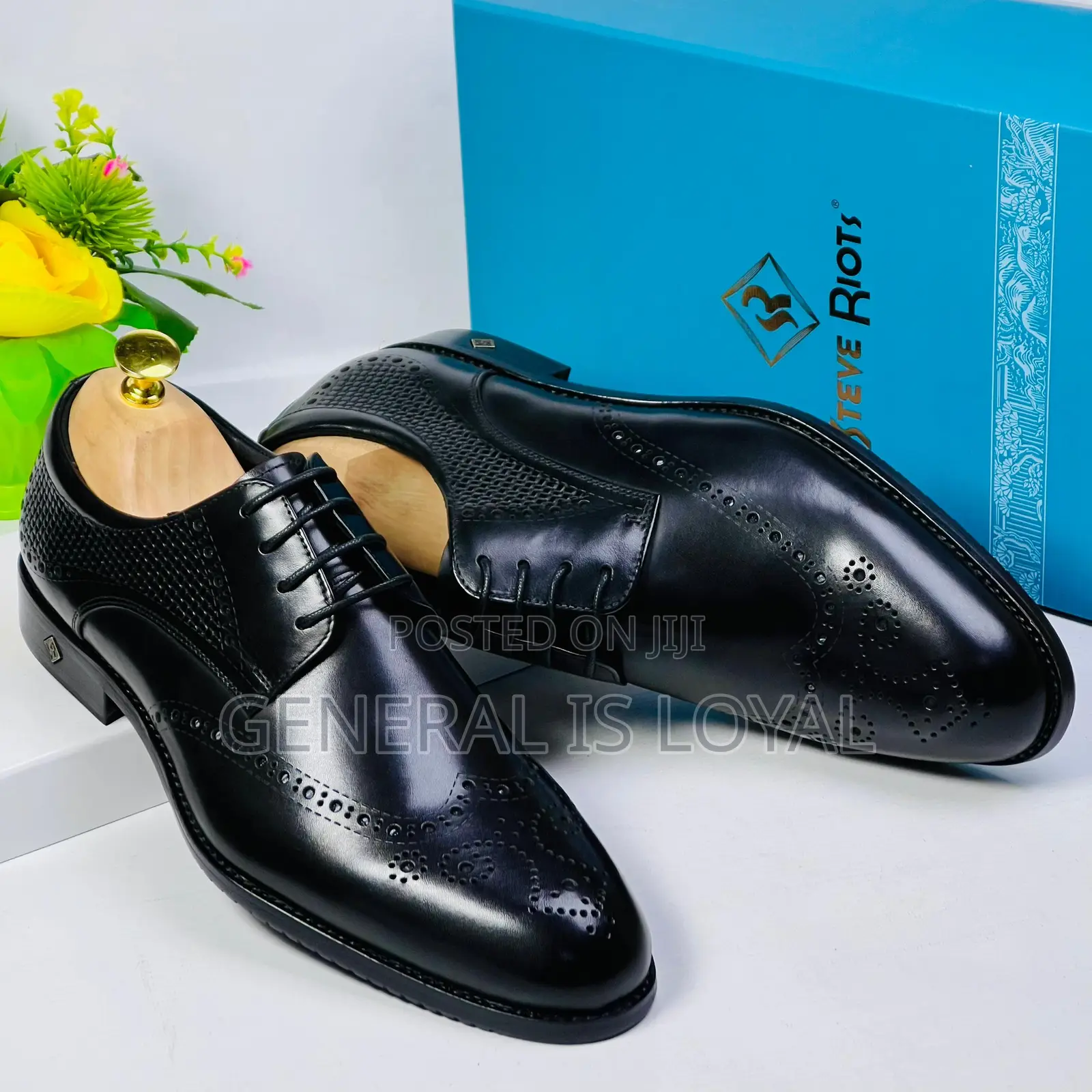 Steve Riots Executive Black Men’S Shoe