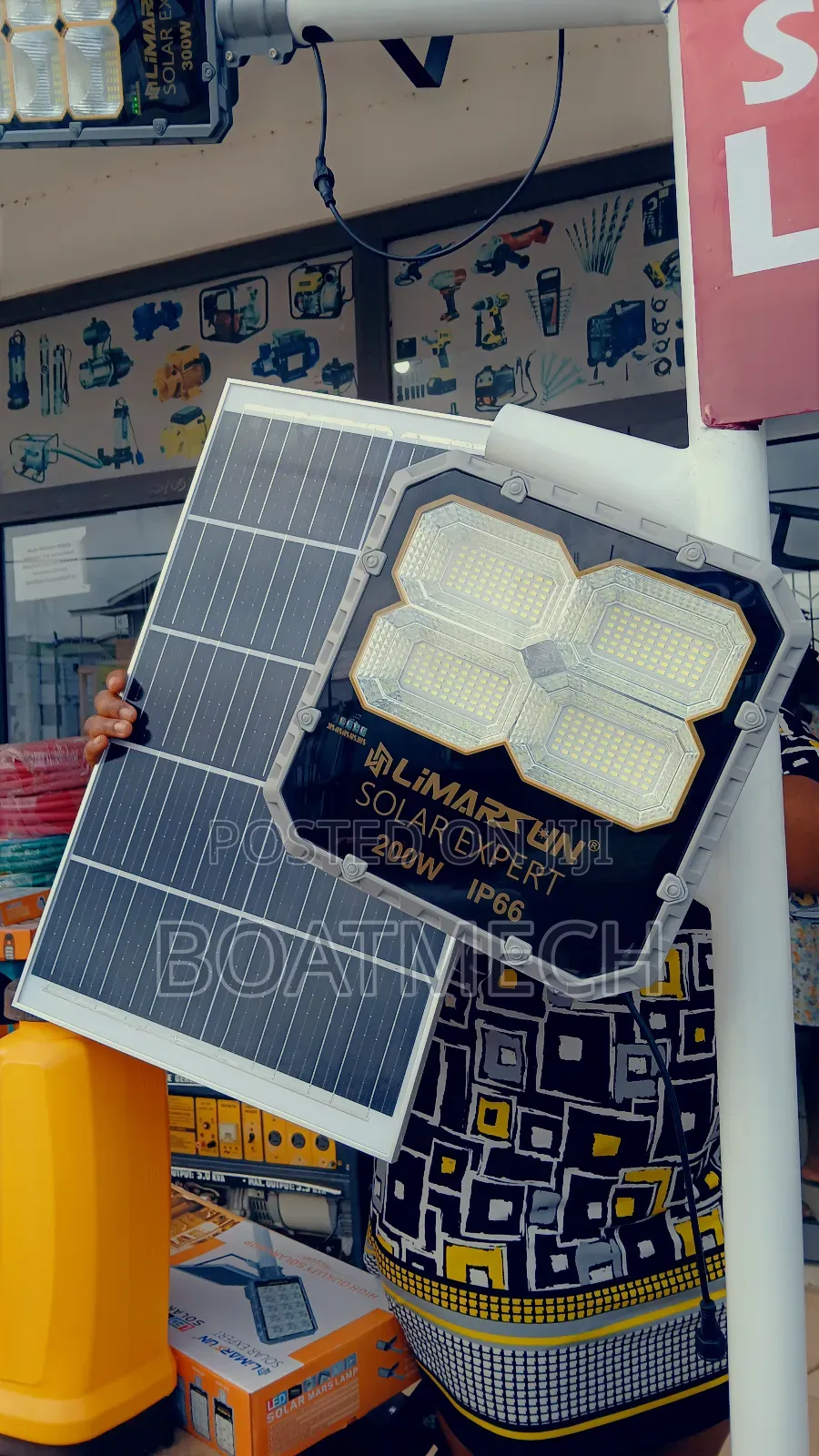 Ip66 Limarsun 200w Solar Lamp