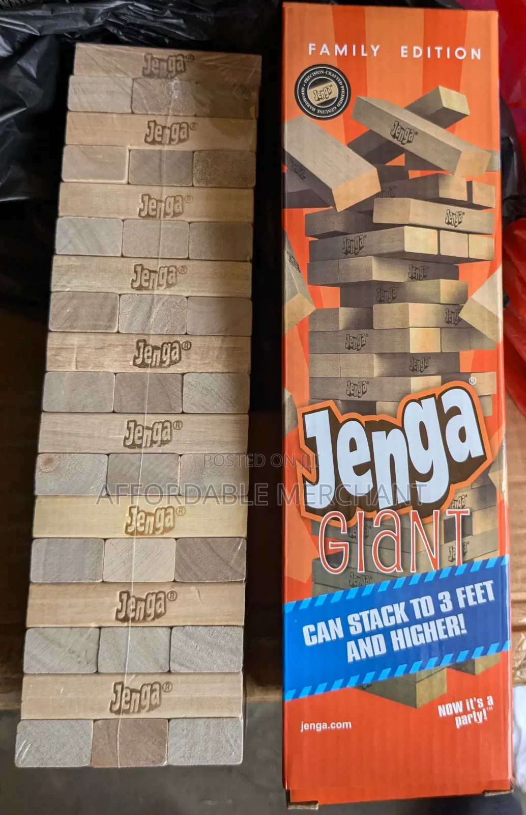 Classic Wooden Stacking Tower Block Game (Jenga)