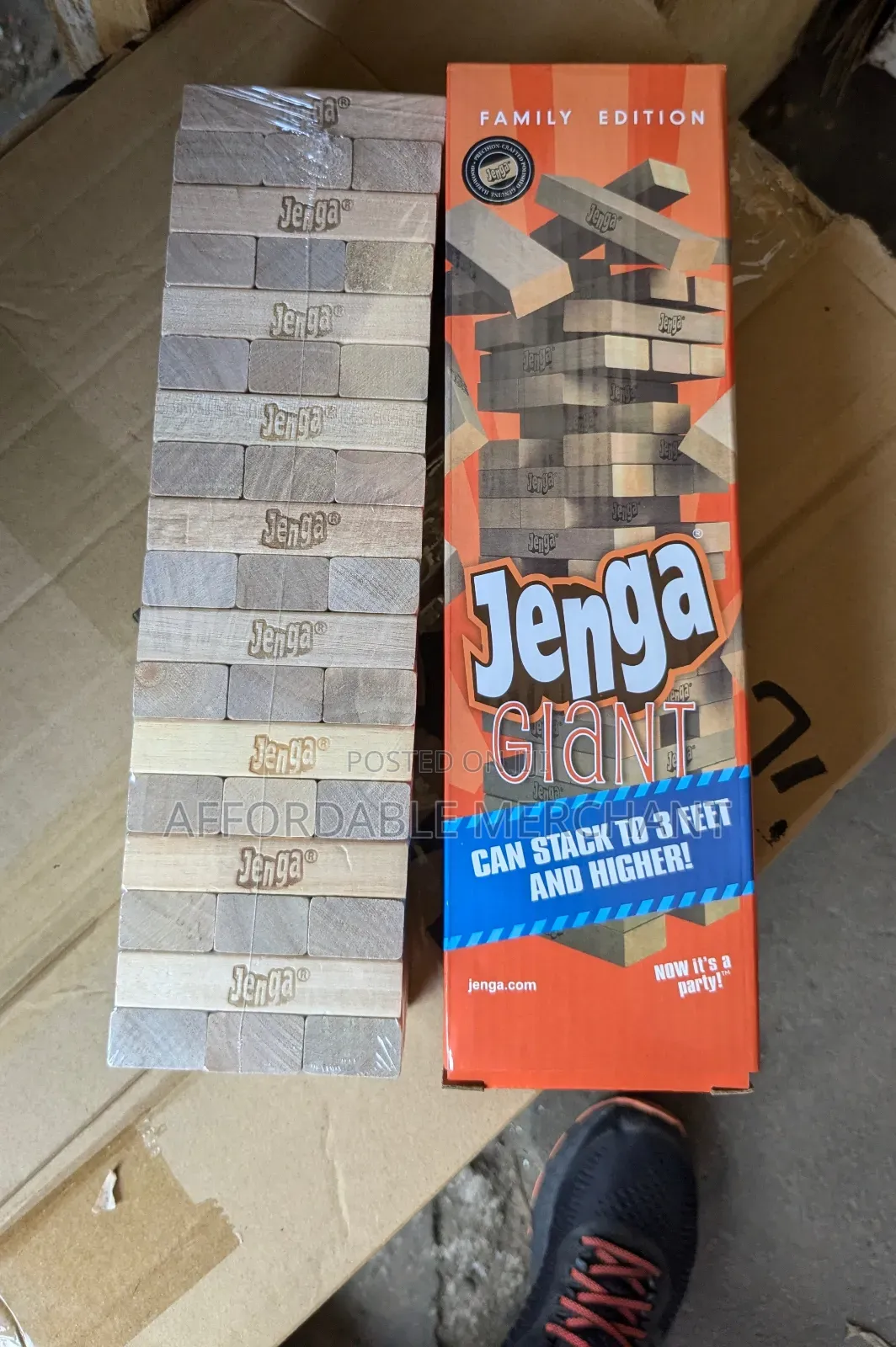Jenga Giant Can Stack to 3 Feet and Higher!