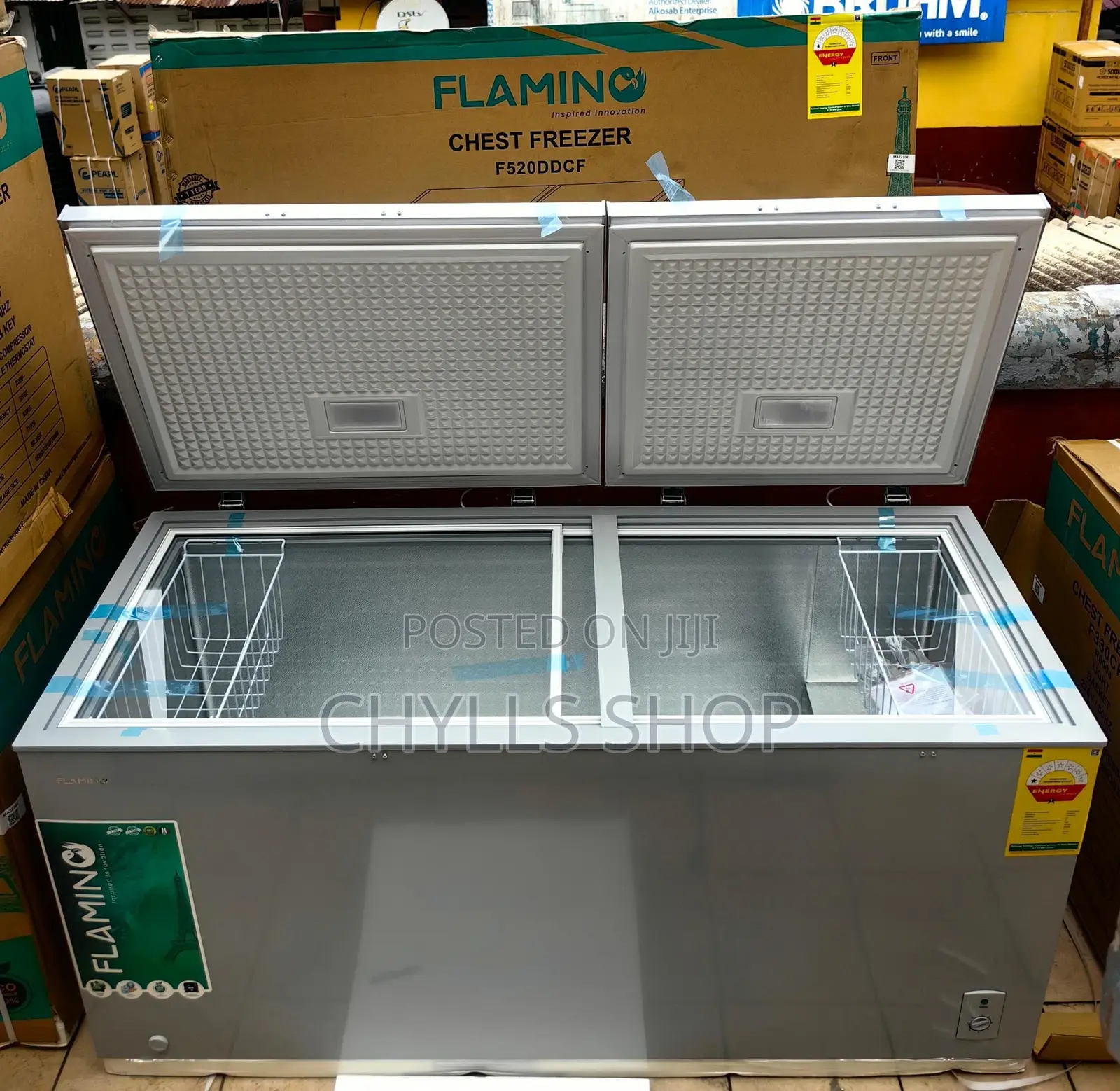 Double Door Chest Freezer