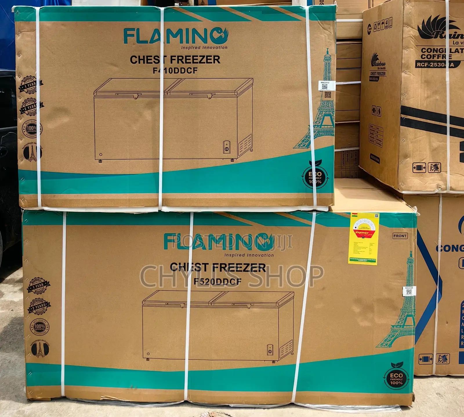 Double Door Chest Freezer