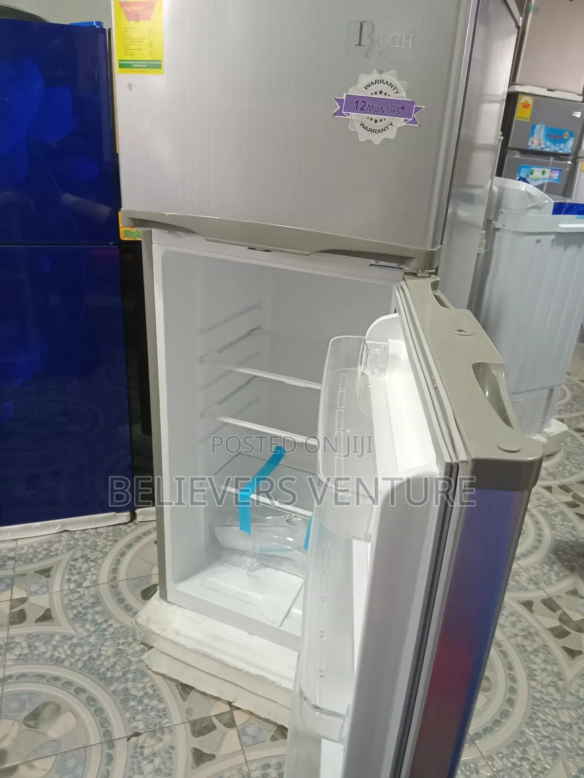 Spacious RFR-140t-B Model Double Door Fridge Roch Fridge
