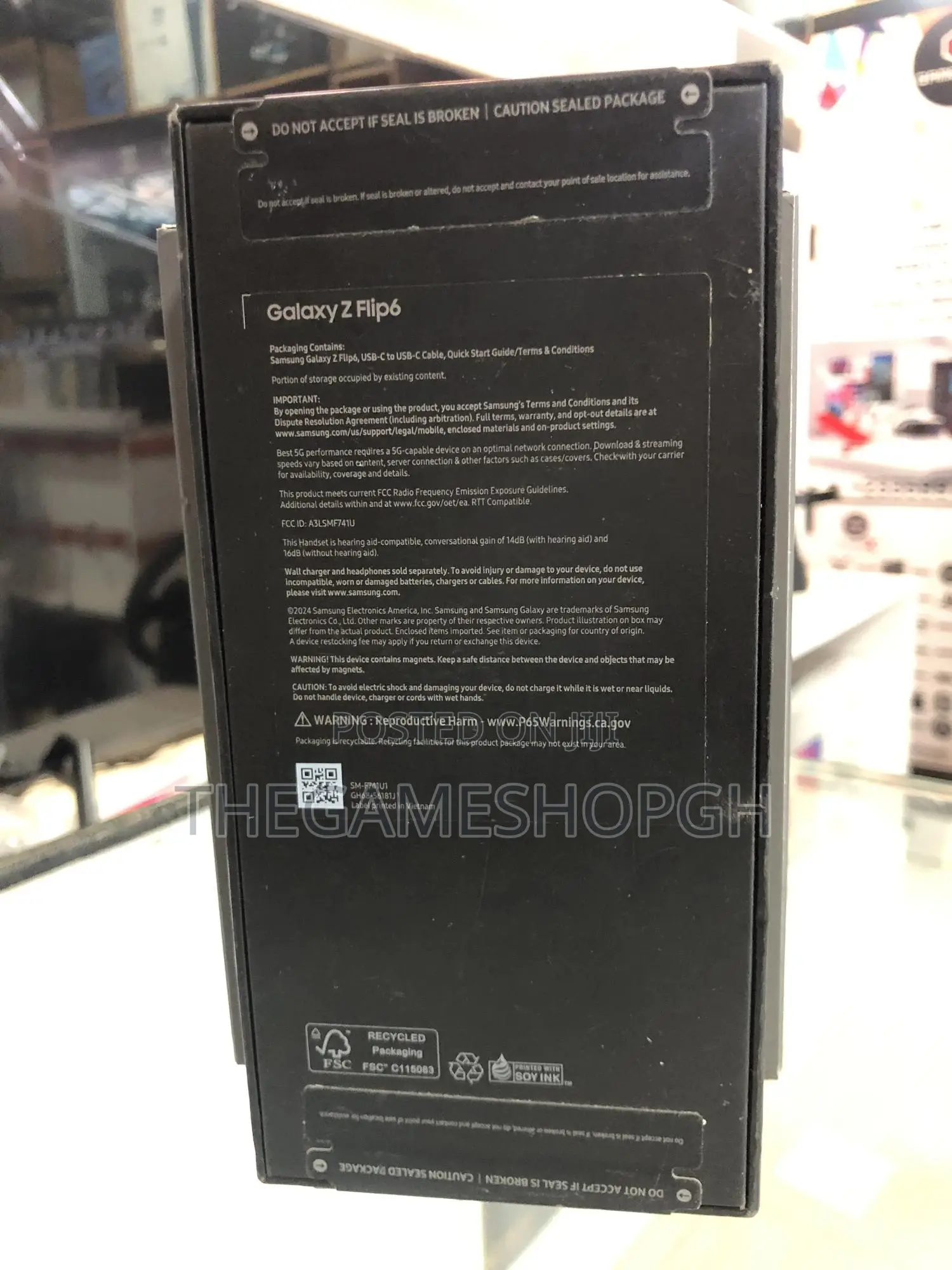 New Samsung Galaxy Z Flip6 256 GB Black