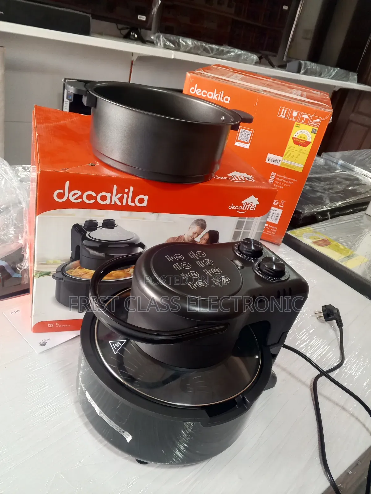 Decakila 5l Transparent Window Air Fryer