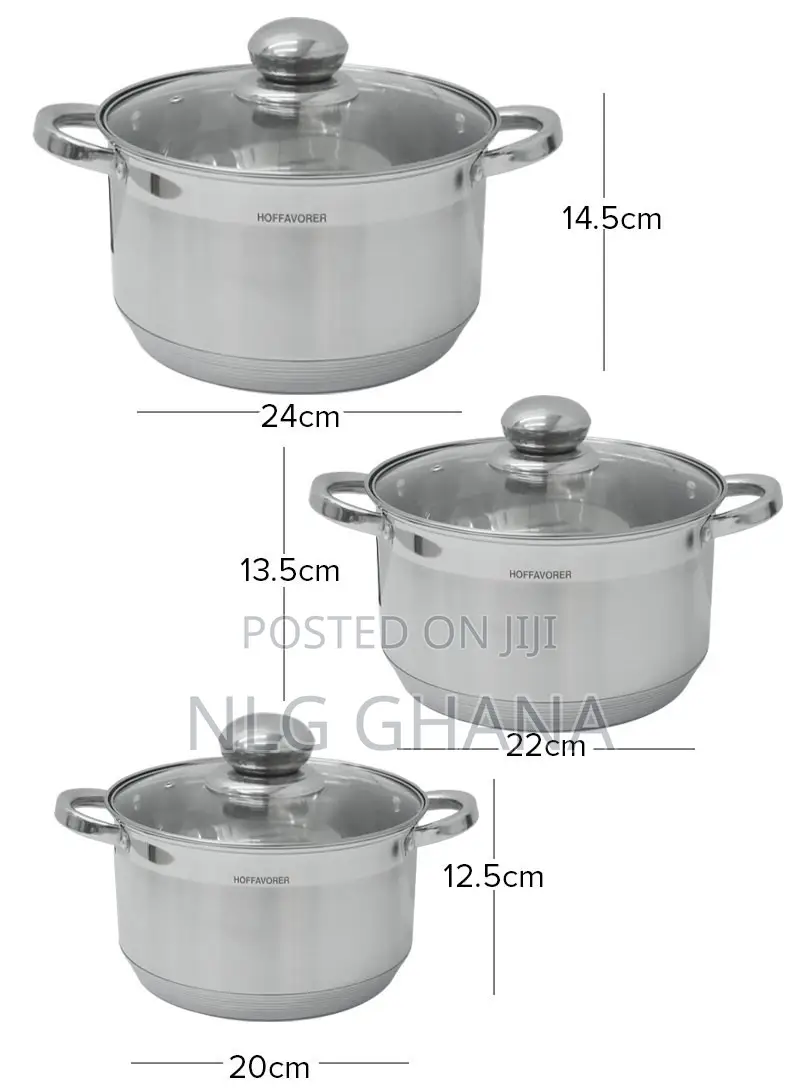 6 PCS 7.9/8.6/9.4inch Non-Heating Handles Stainless. Ghx2275