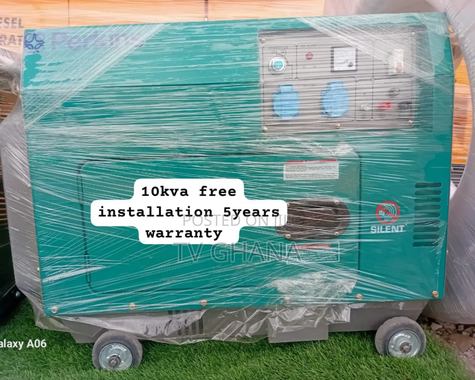 No Break in Operation Perkins 10kva 13000watts Diesel Gen