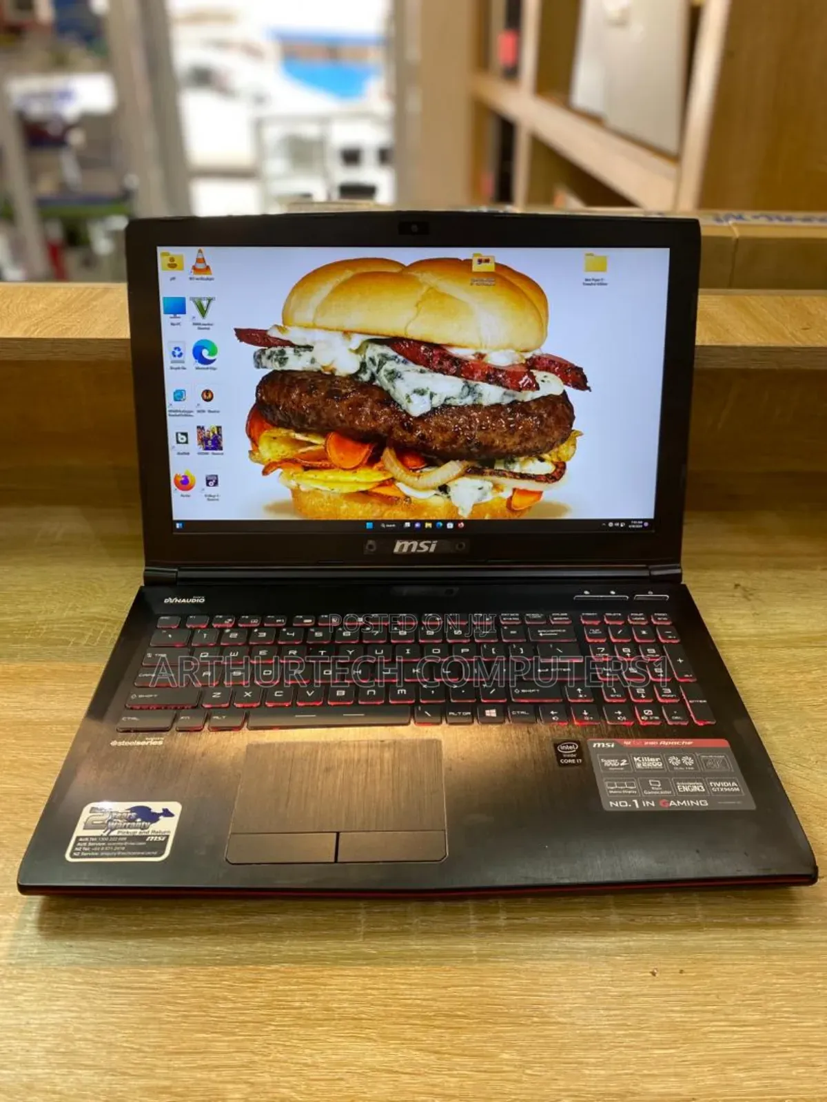 Laptop MSI GE62 2QE Apache 8GB Intel Core i7 HDD 1T