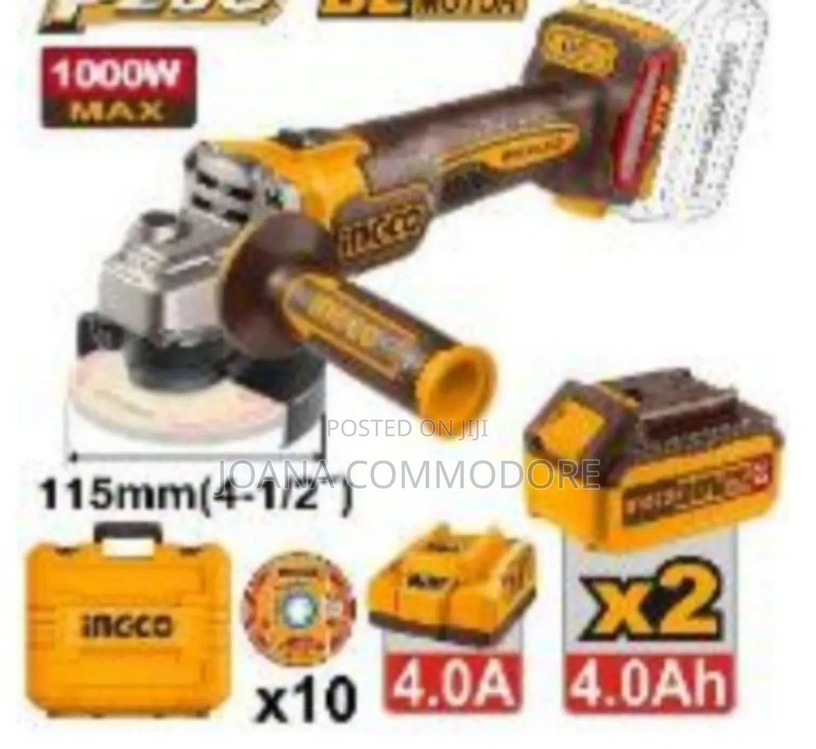 Ingco Cordless Grinder Brushless
