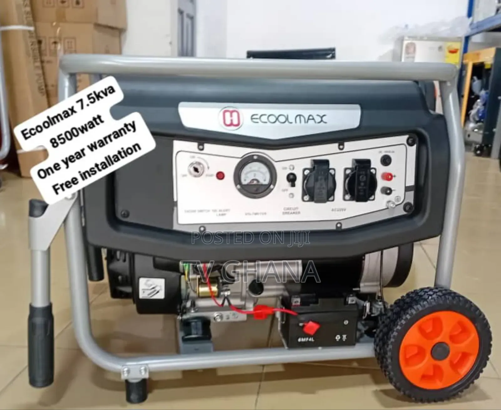 Generator With Backbone Ecoolmax Pertol Generator