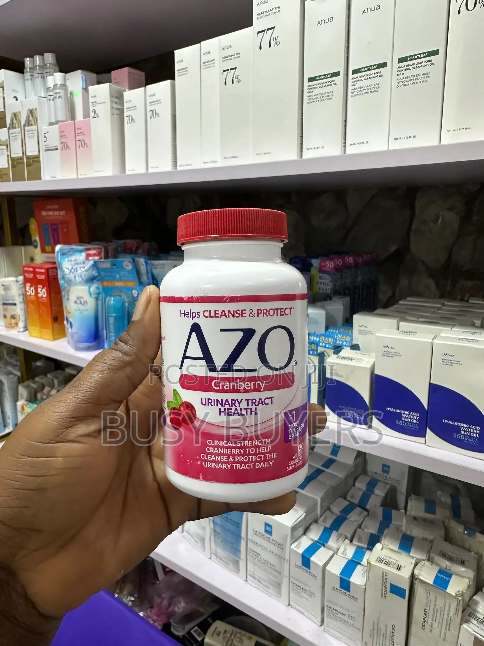 Azo Cranberry Capusel (120)Pls Check Quantity Before Buying