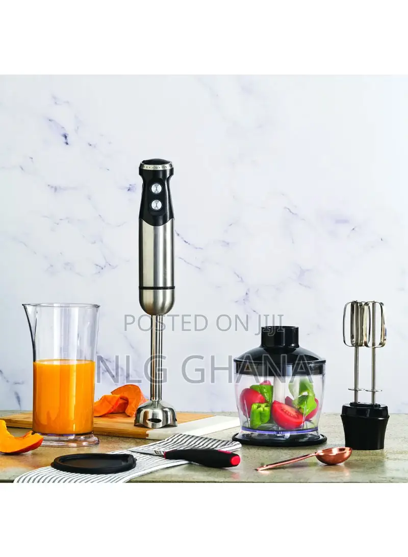 1000w 800ml Inox Hand Blender Set. Kar1170