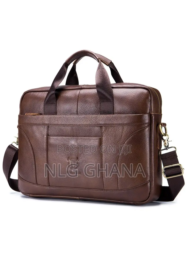 Top-Layer Cowhide Leather Laptop Handbag Shoulder. Tvx24664