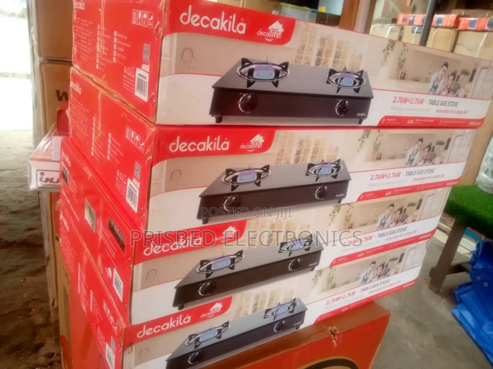 Decakila 2burner Glass Gas Stove
