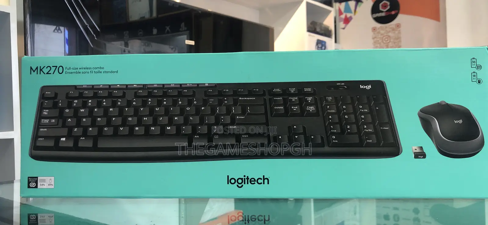 Logitech Mk270 Wireless Keyboard and Mouse Combo
