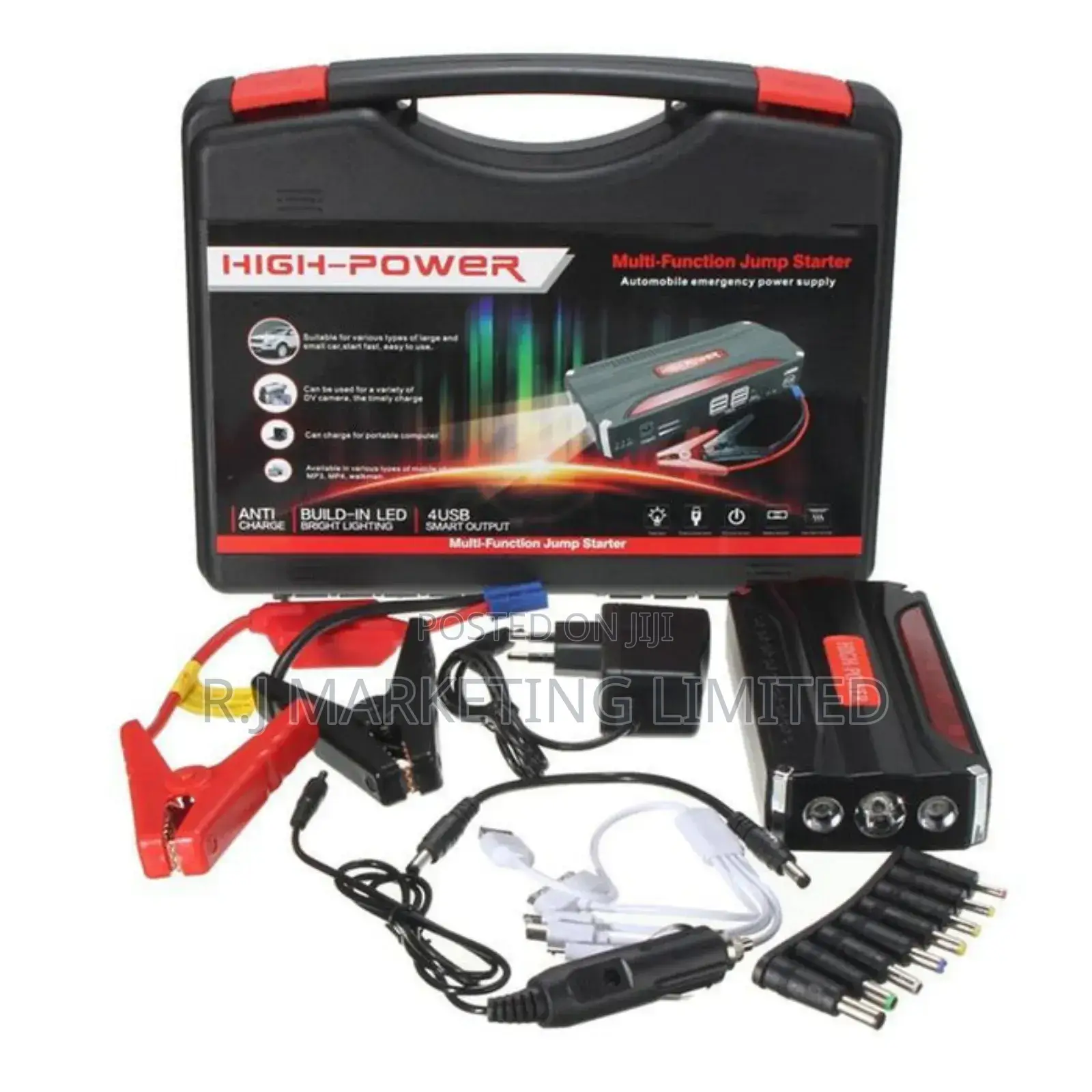 Mltifunction Portable Emergency Jump Starter and Tyre Inflator