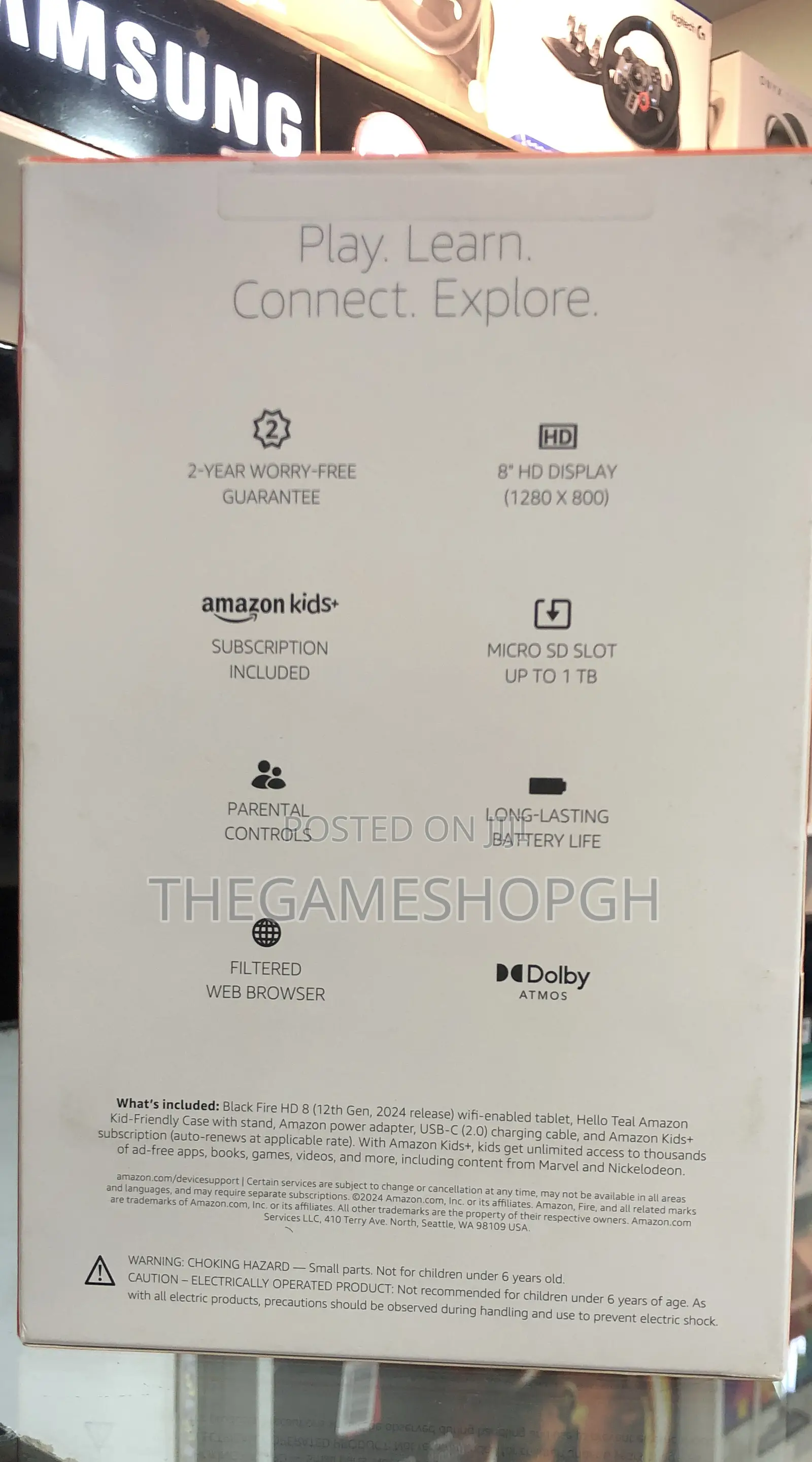 New Amazon Fire HD 8 Kids Pro 32 GB Green