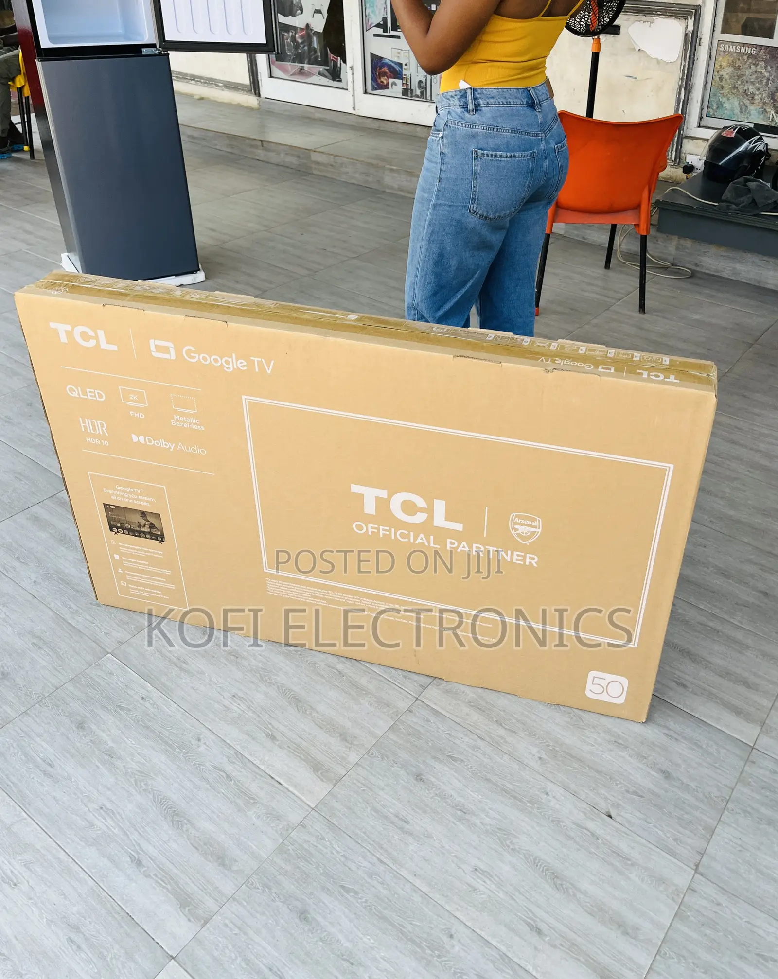 Classic Design TCL 50 Inch Qled Smart Screen Television.
