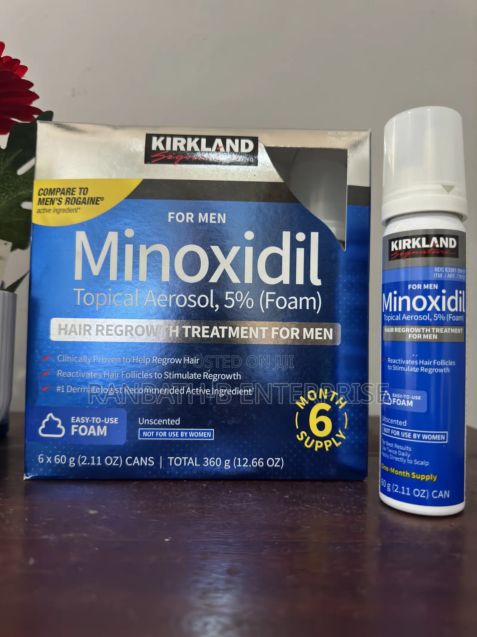 Kirkland Foam for Receding Hair Line (6 Bottles)