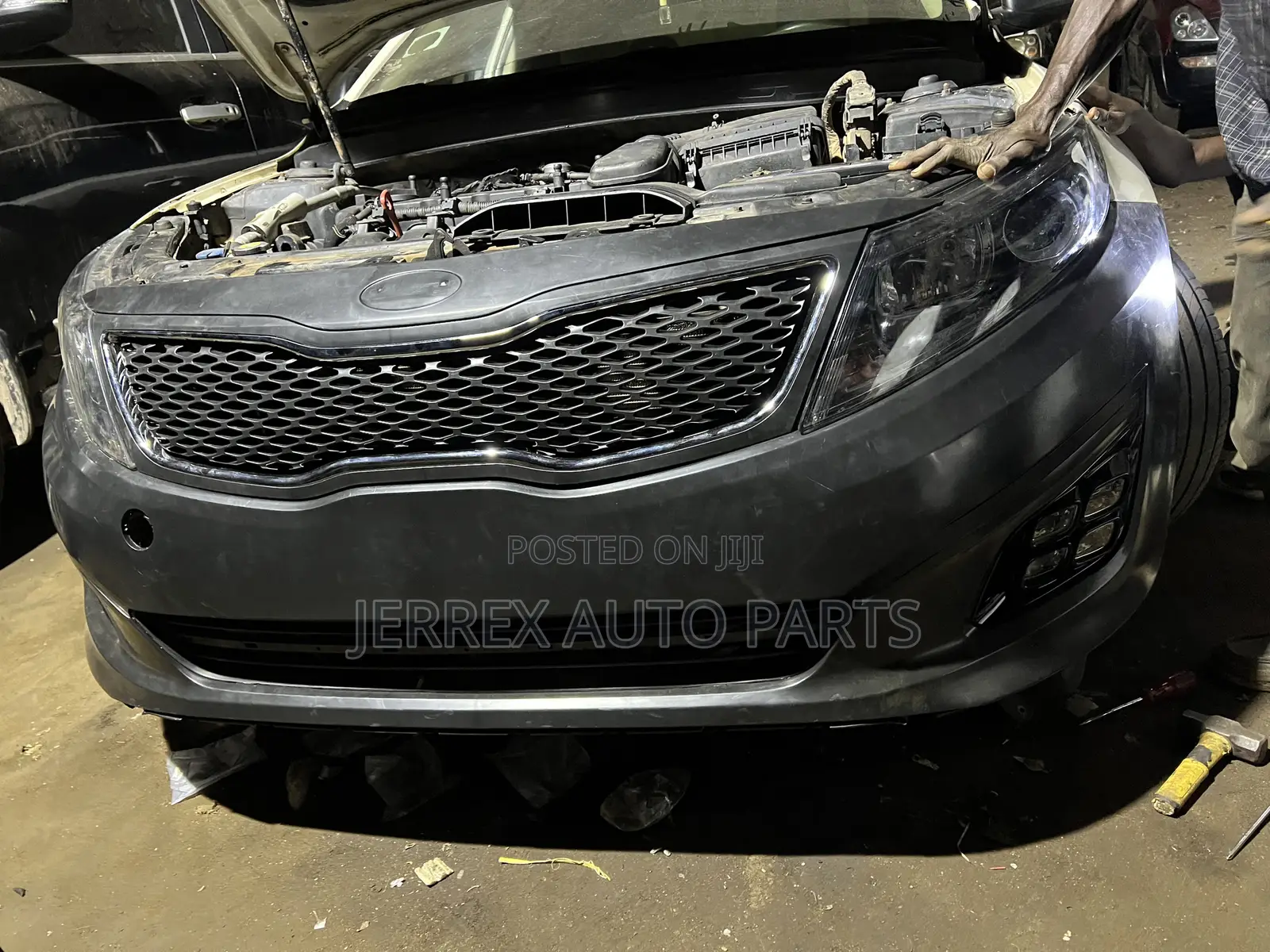 Kia Optima 2014-2015 Complete Bumper With Led Foglight