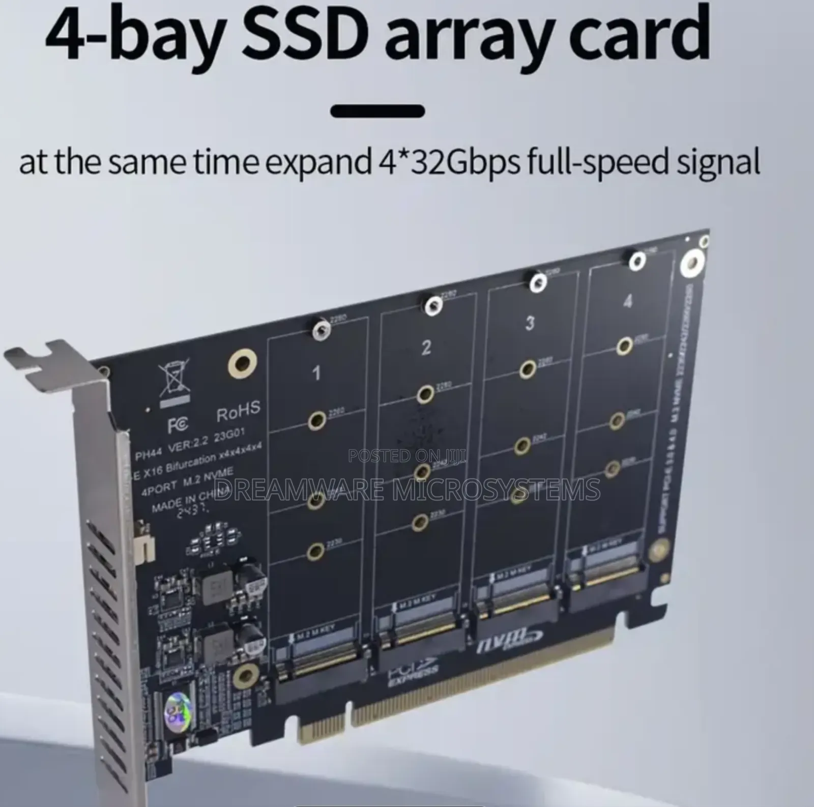 4-Bay Nvme SSD Pcie-16 Split Card