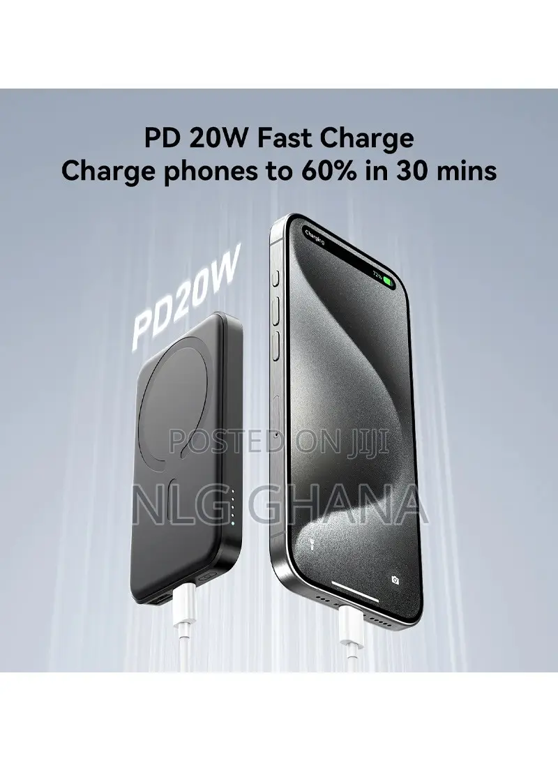 20w 6000mah Magnetic Wireless Wired Power Bank. Brx1745