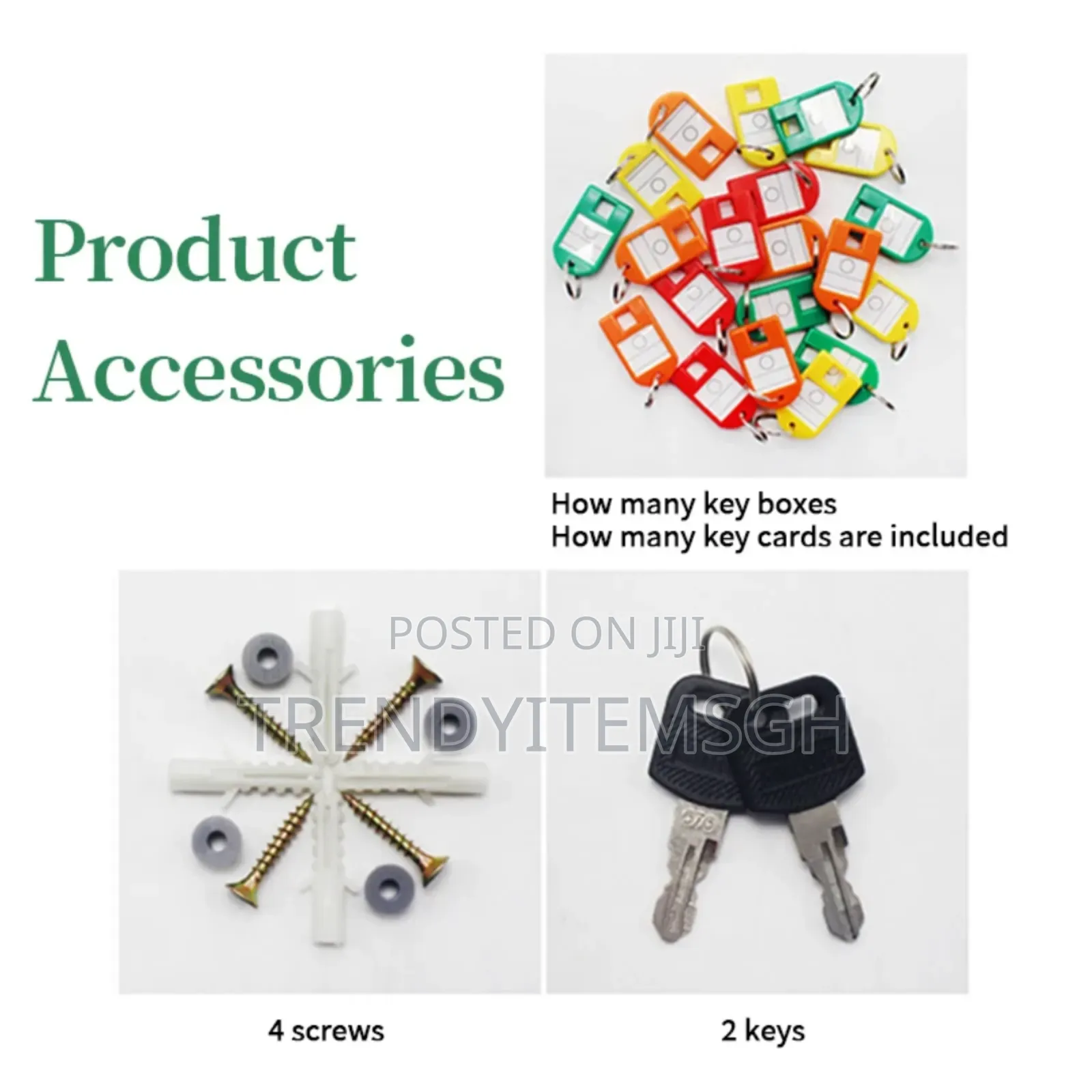 24 Keys Allumium Alloy Wall Mounted Key Lock Storage Box