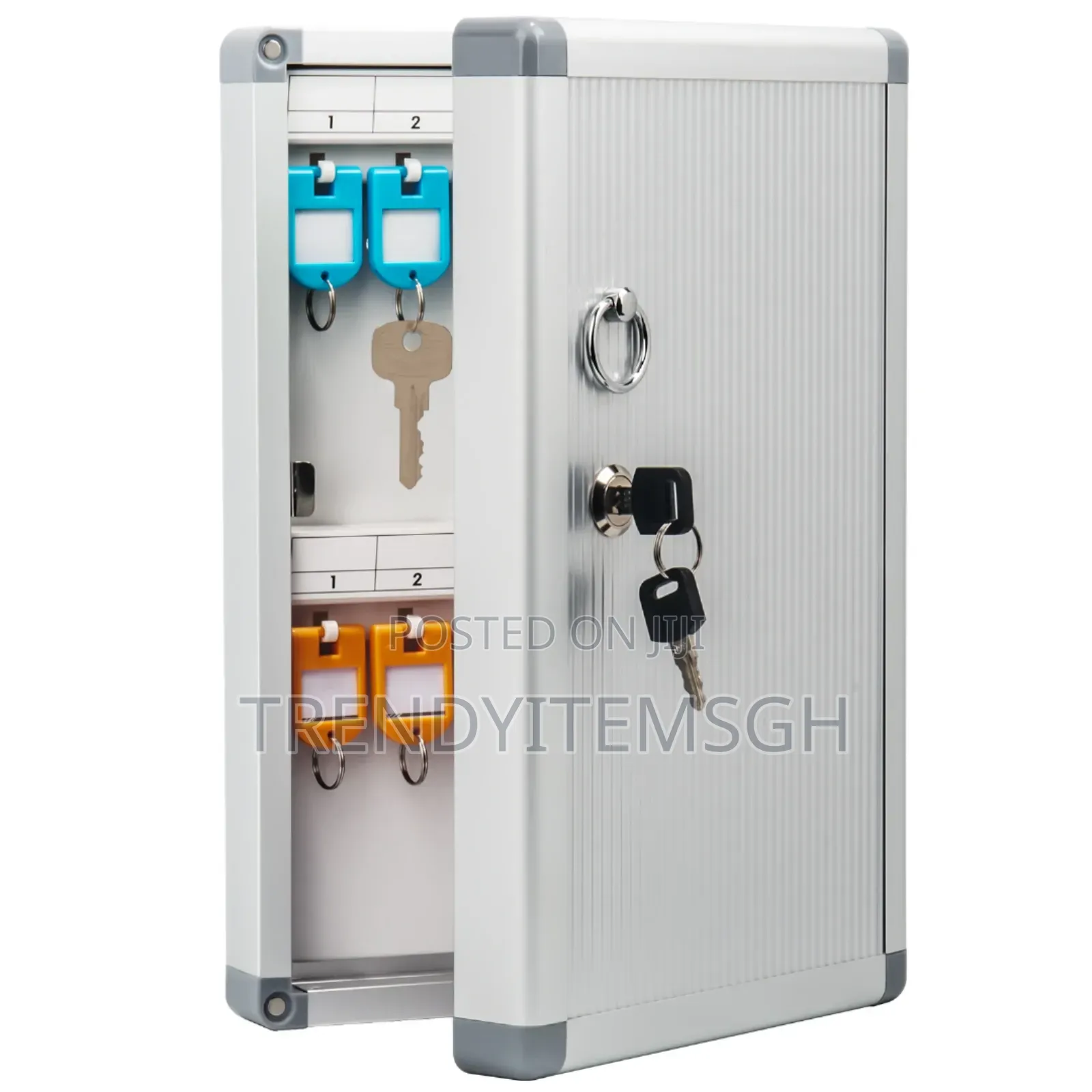 24 Keys Allumium Alloy Wall Mounted Key Lock Storage Box