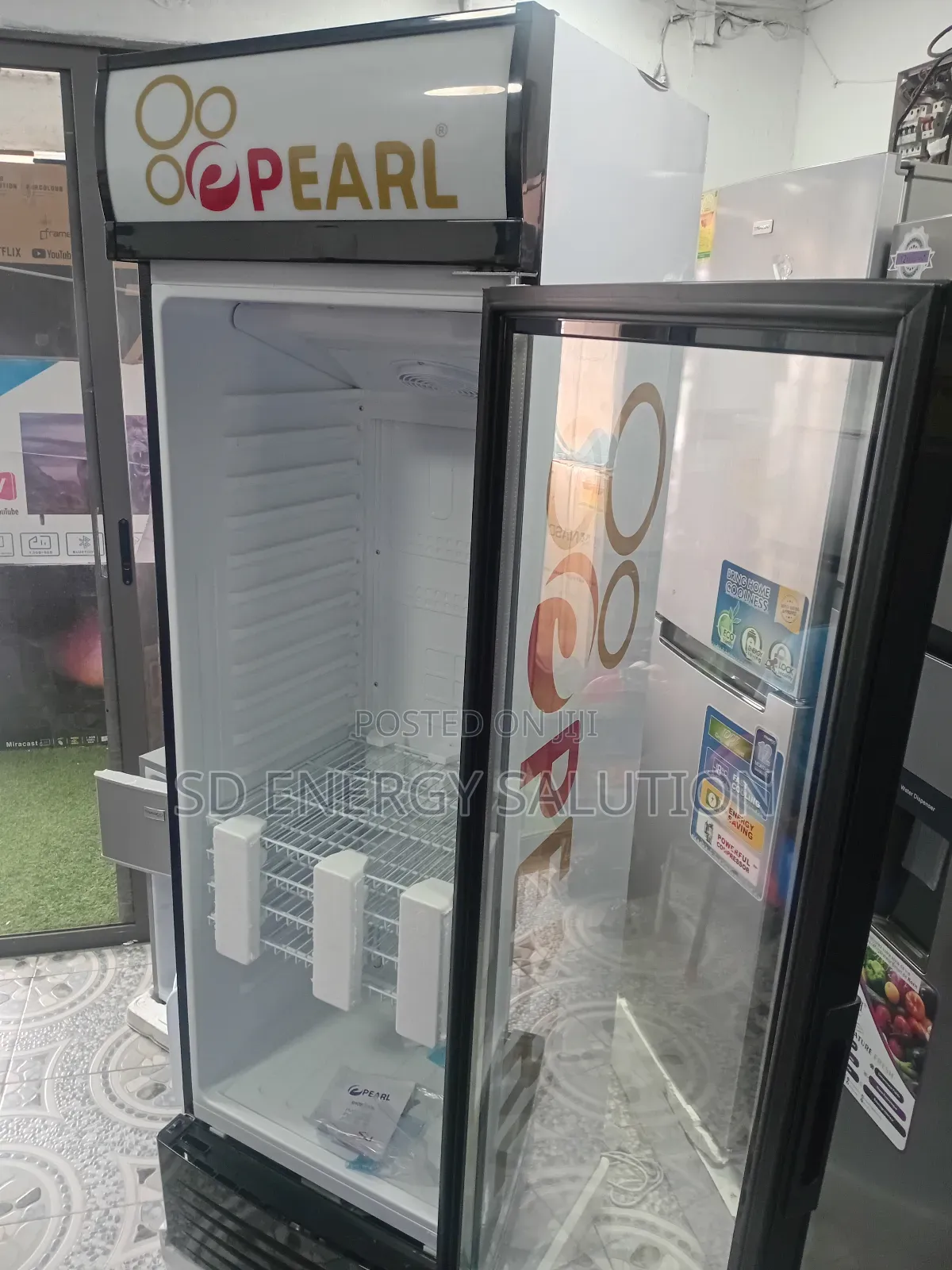 Gigantic Pearl Fridge Freezer Model PVC-424-2b Pearl