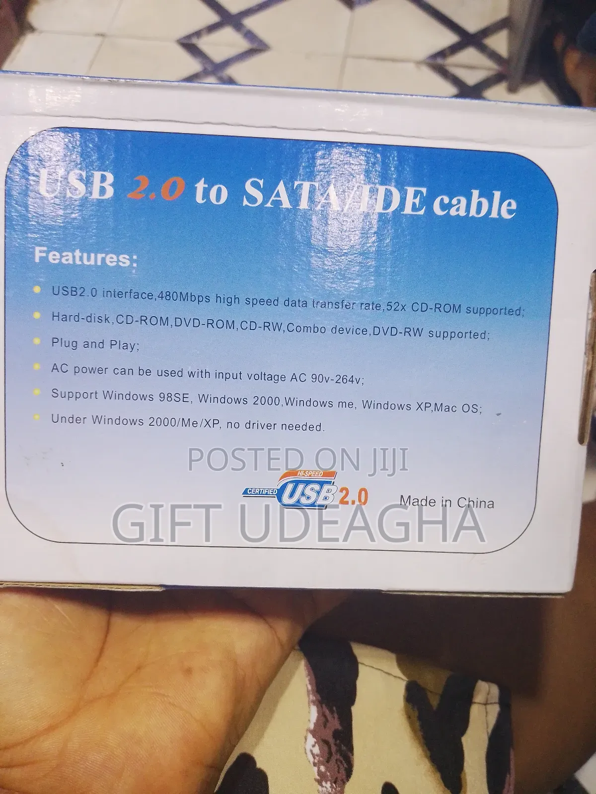 Usb 2.0 to Sata/Ide Adapter
