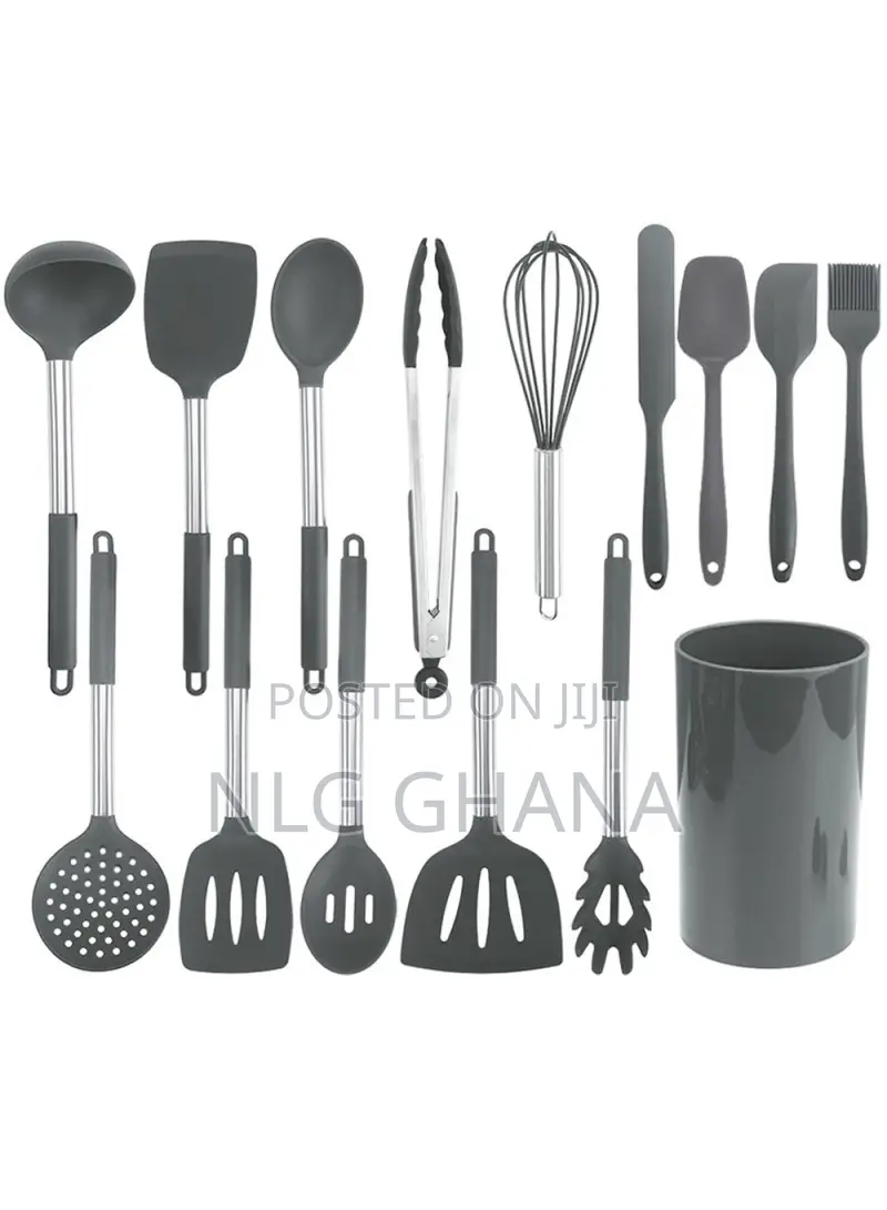 15pcs Stainless Steel+Silicone Cooking Utensils. Tvx22451