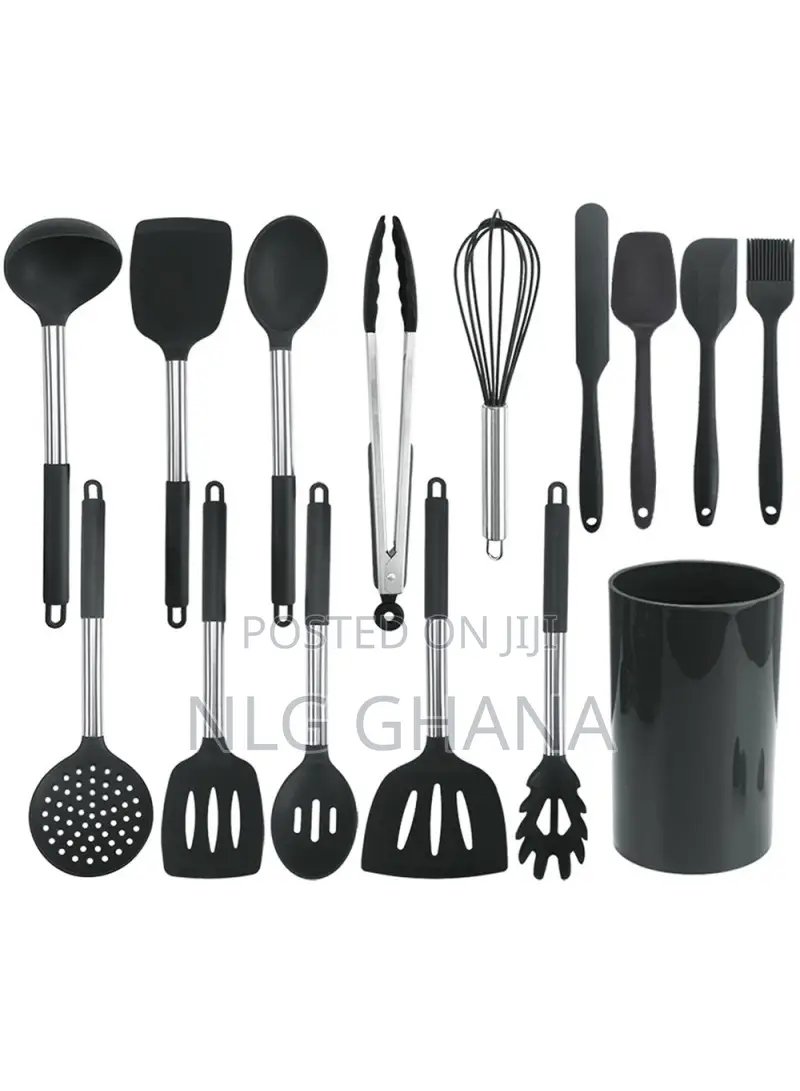 15pcs Stainless Steel+Silicone Cooking Utensils. Tvx22451
