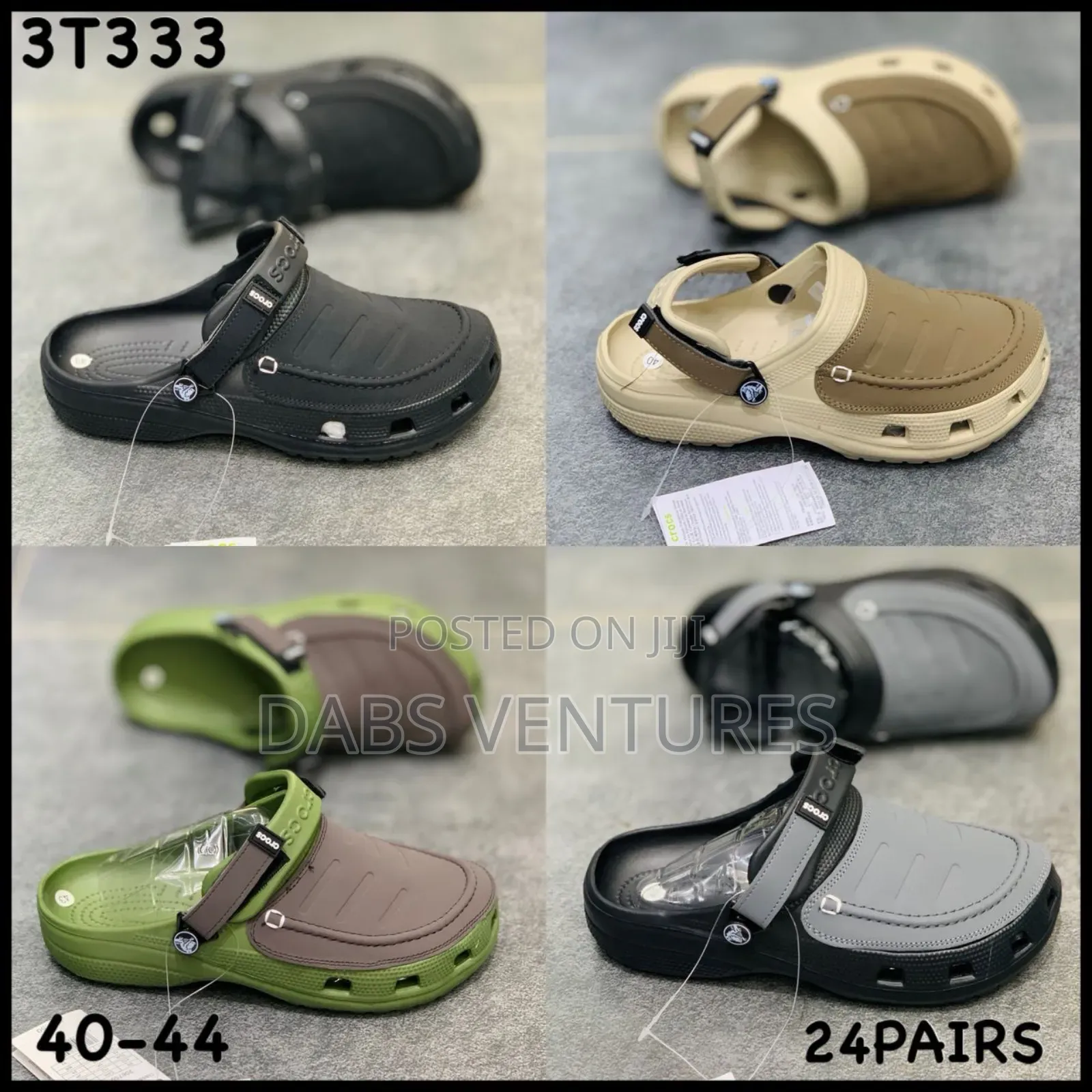 Iconic Gent Clogs Crocs Wear. Big Sizes Too Available