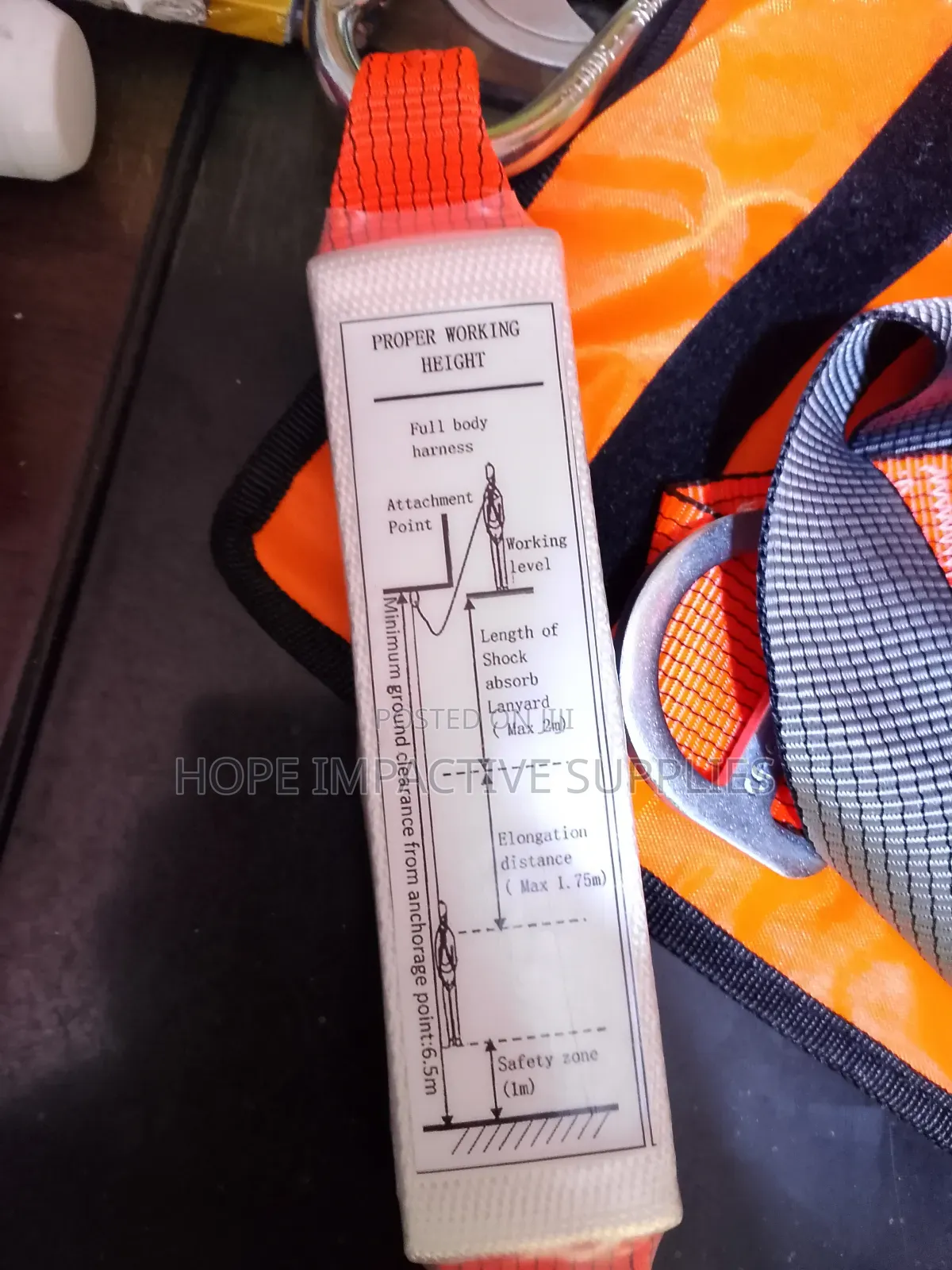 Safety Full Body Harness With Double Lanyards(Workman).