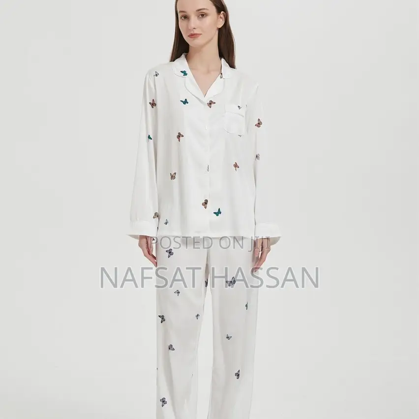 Women Skin Friendly Ice Silk Pajamas