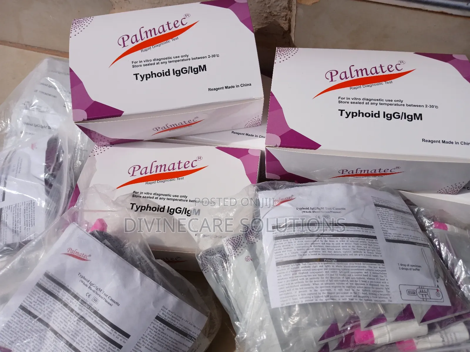 Typhoid Test Kit Cassette