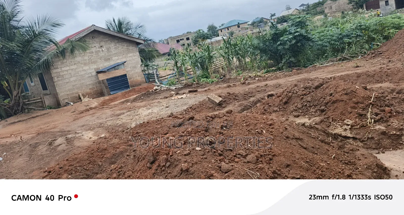 Half Plot of Land for Sale Amasaman Danchira, 35,000