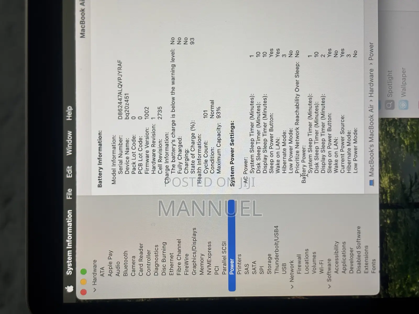 Laptop Apple MacBook Air 2020 M1 8GB Apple M1 SSD 256GB