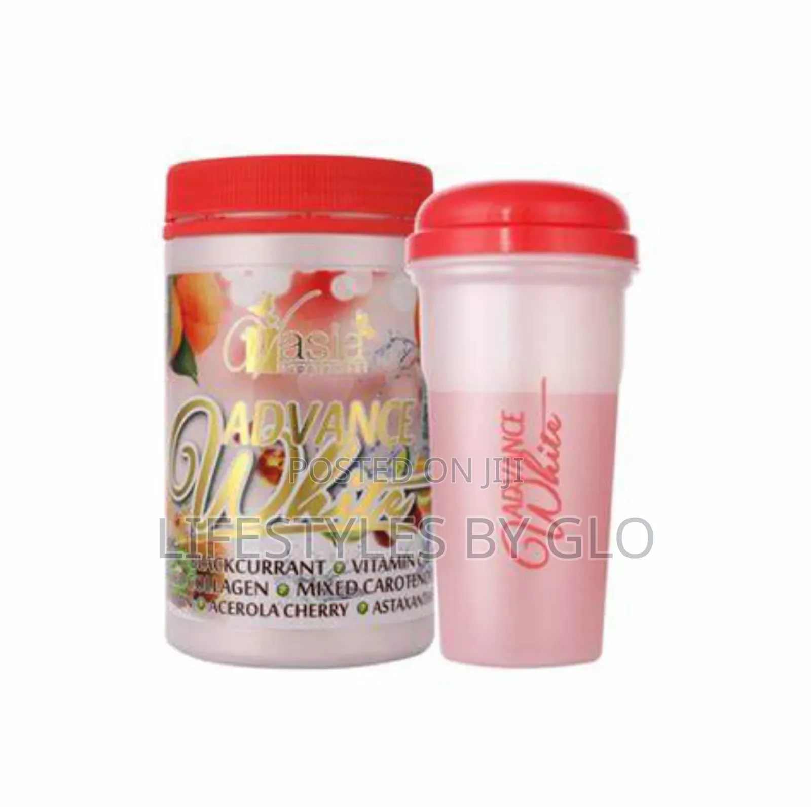 V’Asia Advance White Drink – Whitening Booster + Free Shaker