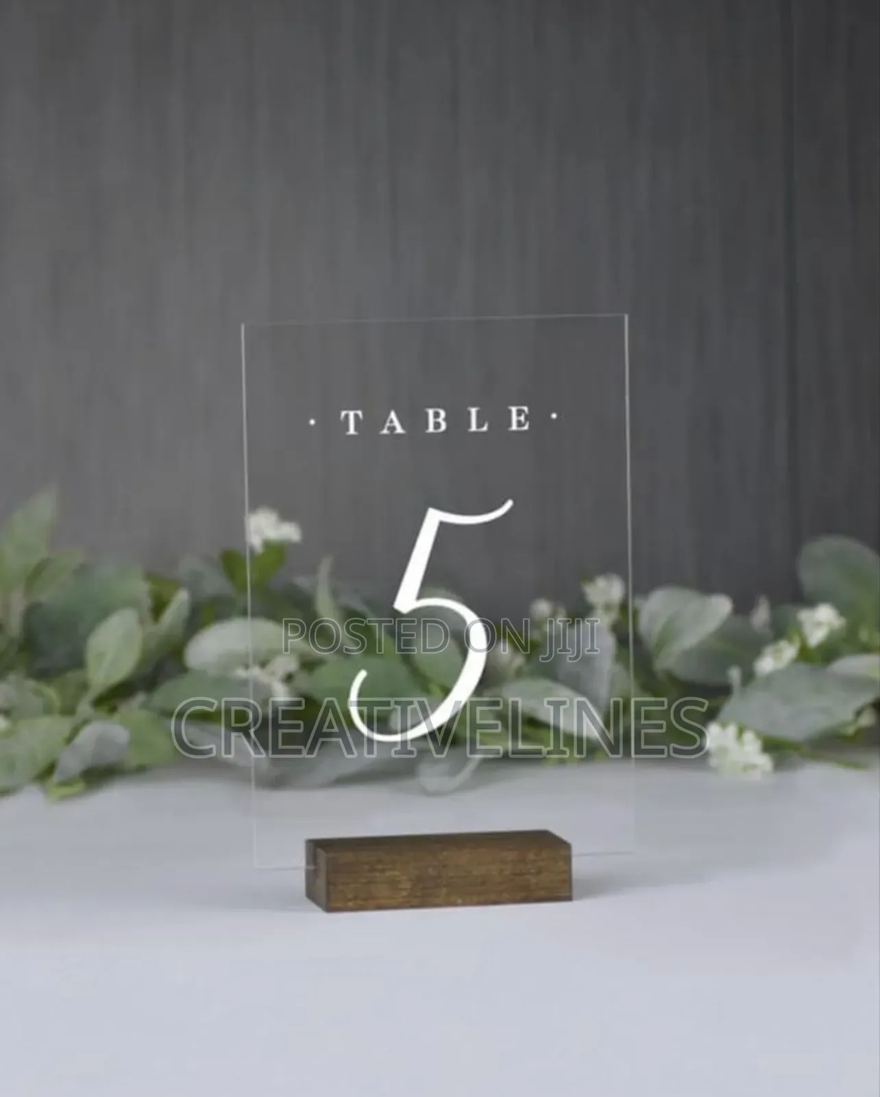 Cystal Table Top Numbers