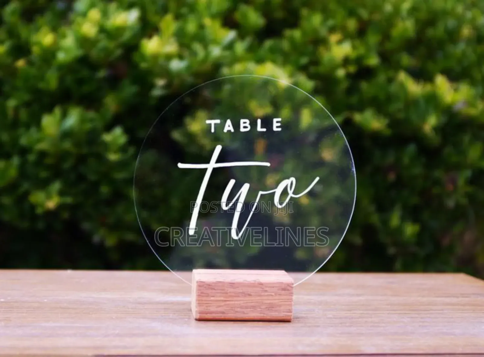 Cystal Table Top Numbers