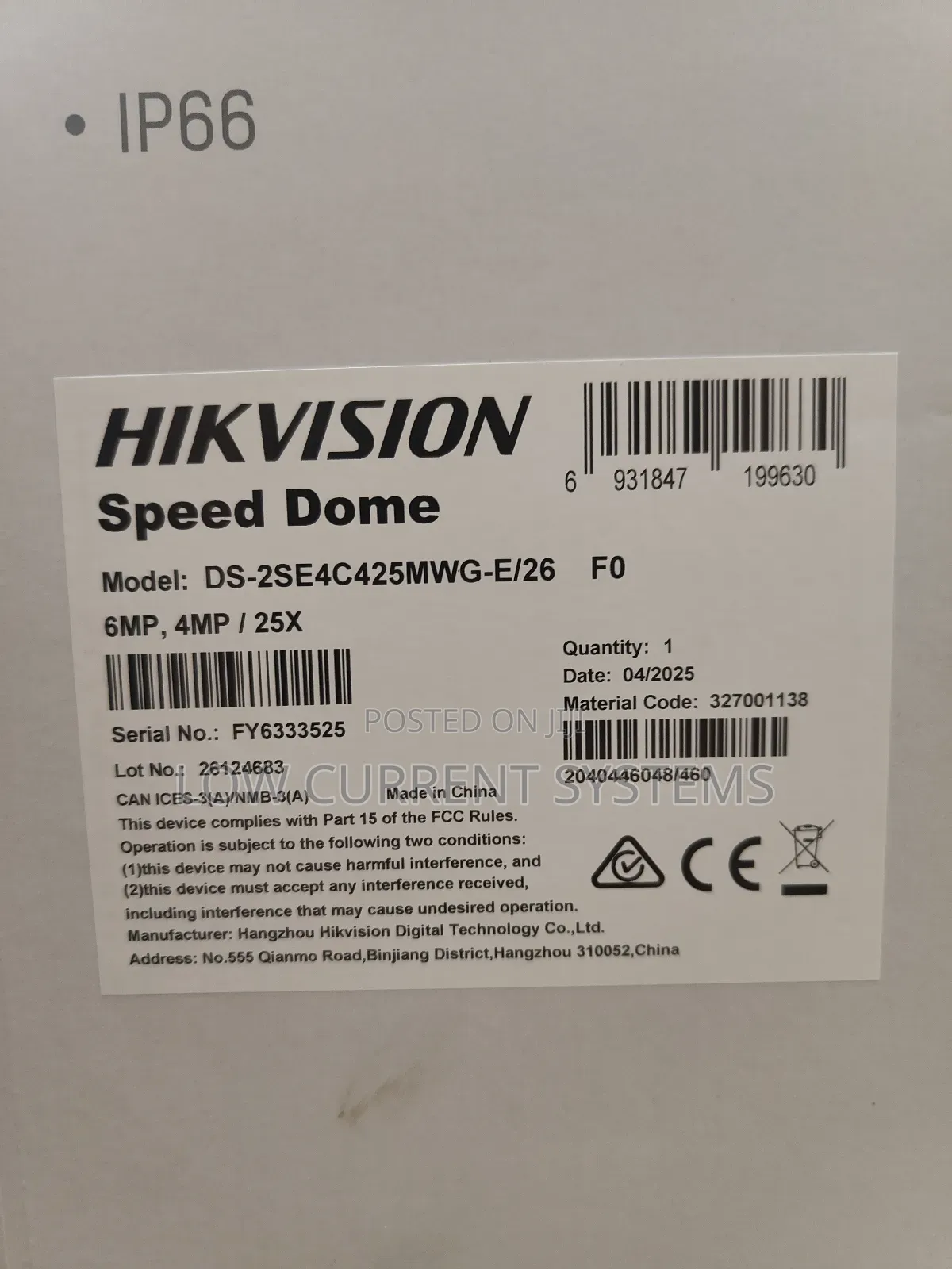 Hikvision Ds-2se4c425mwg-E/26f0) Tandemvu 6+4mp 25x Colorvu