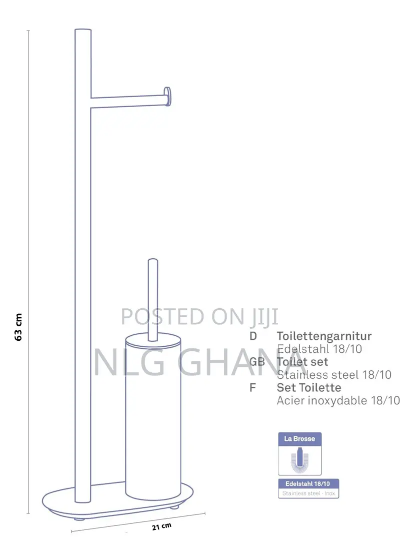 3-in-1 Toilet Paper Holder Stand. Ghx6052