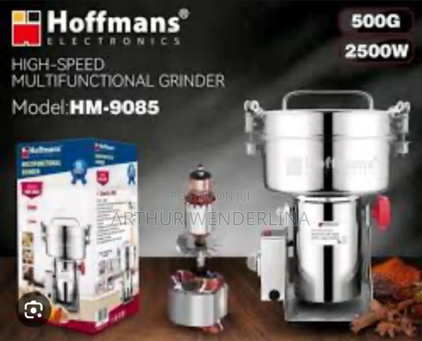 Hoffmans 2500w Electric High-Speed Multifunc.Grinder 500g