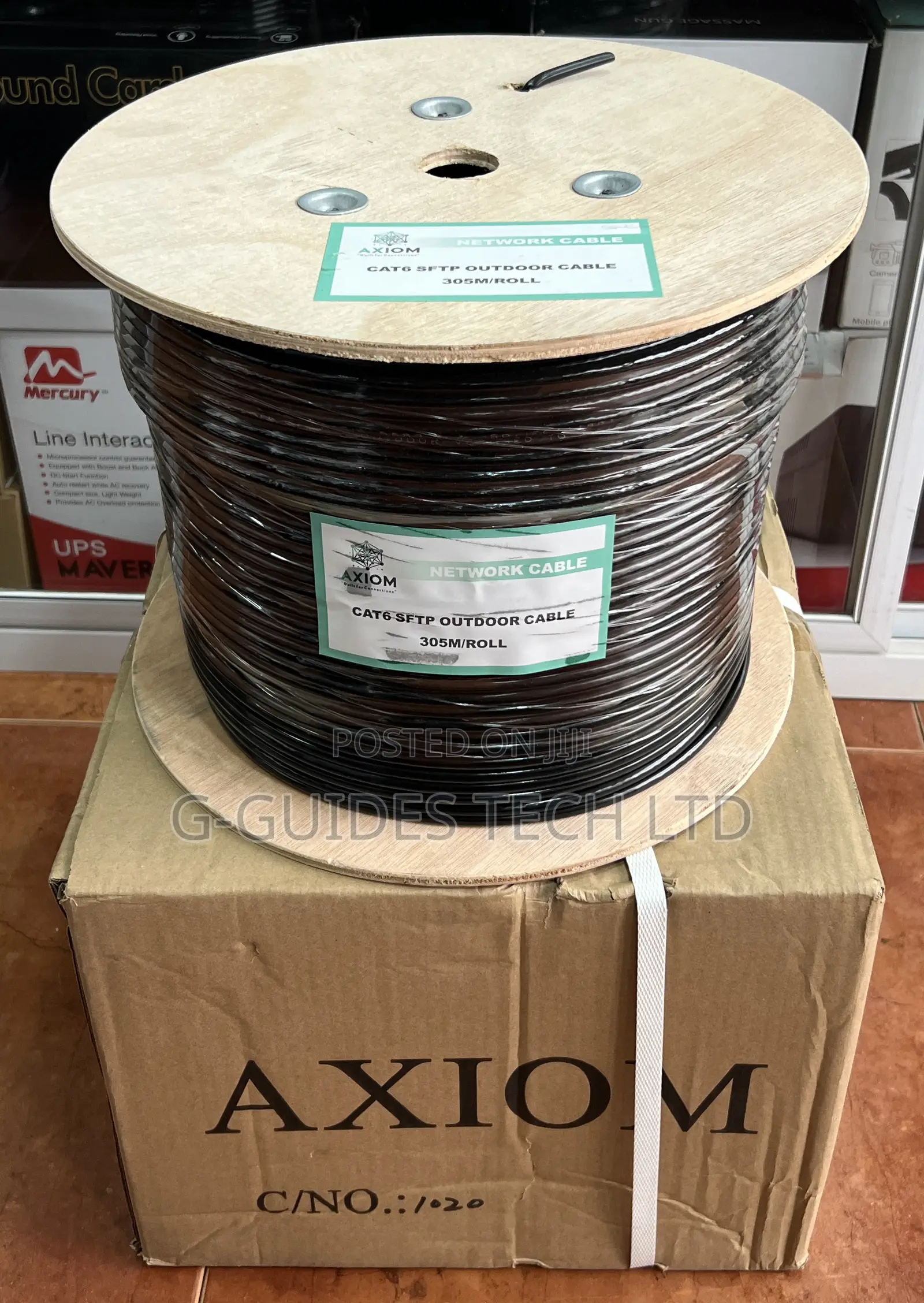 Axiom Cat6 SFTP Outdoor Cable 305m