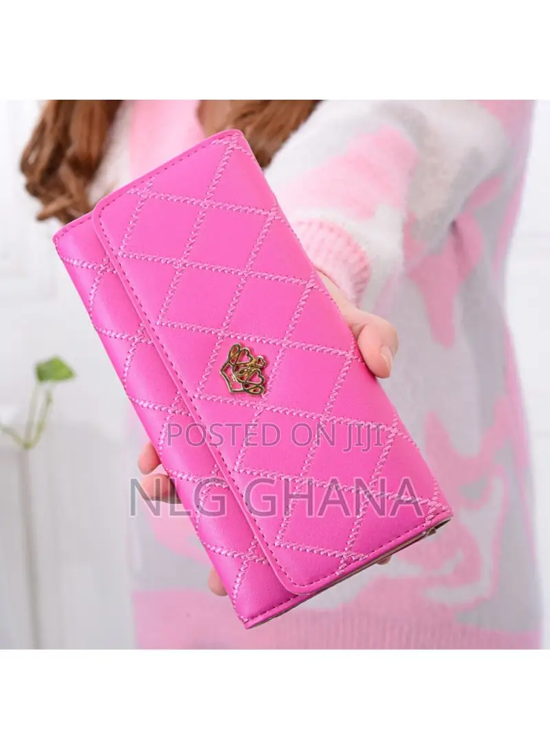 Pu Leather Crown Wallet Long Purse for Women. Tvx27521