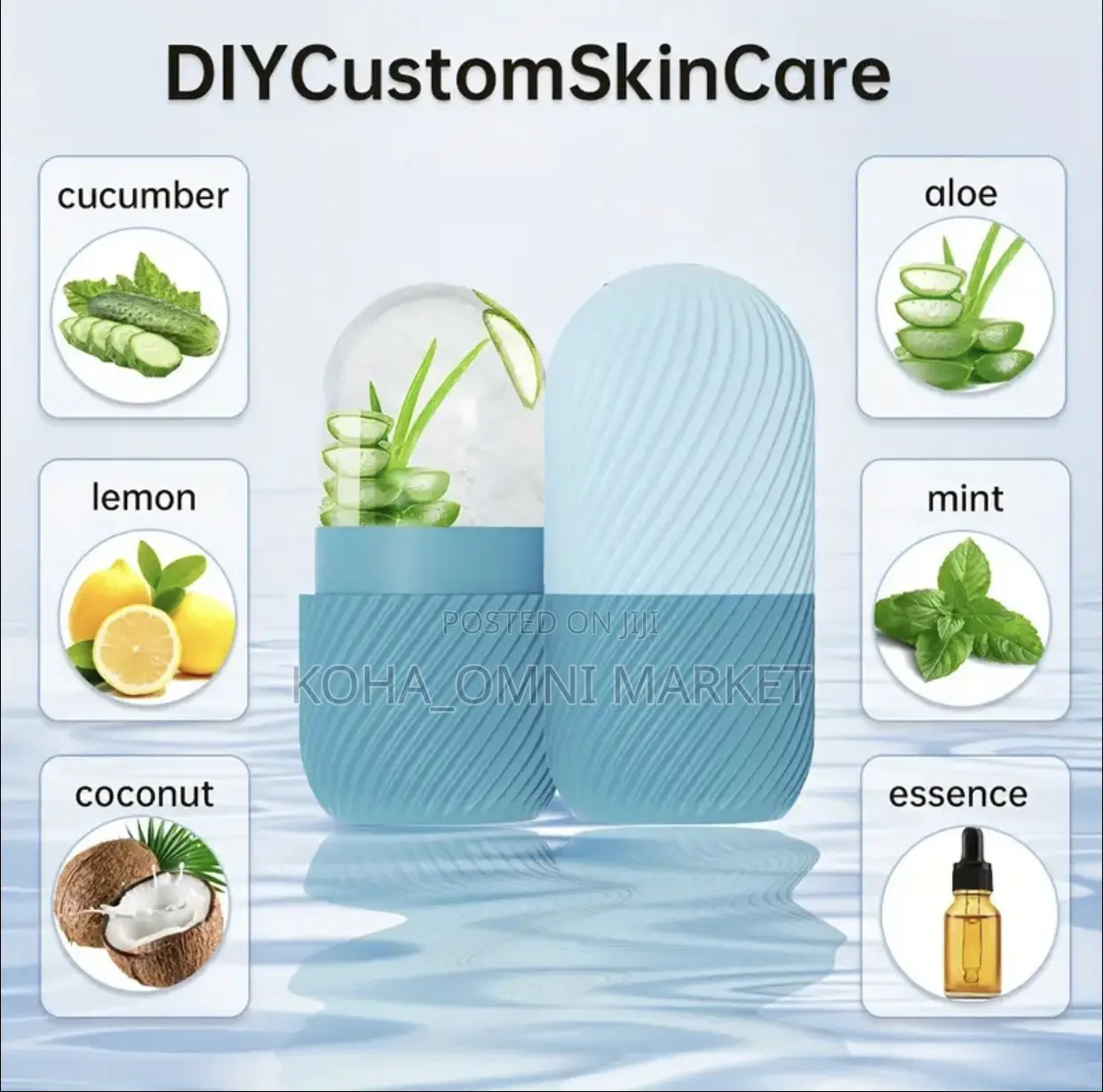 Silicon Ice Cone Face Roller