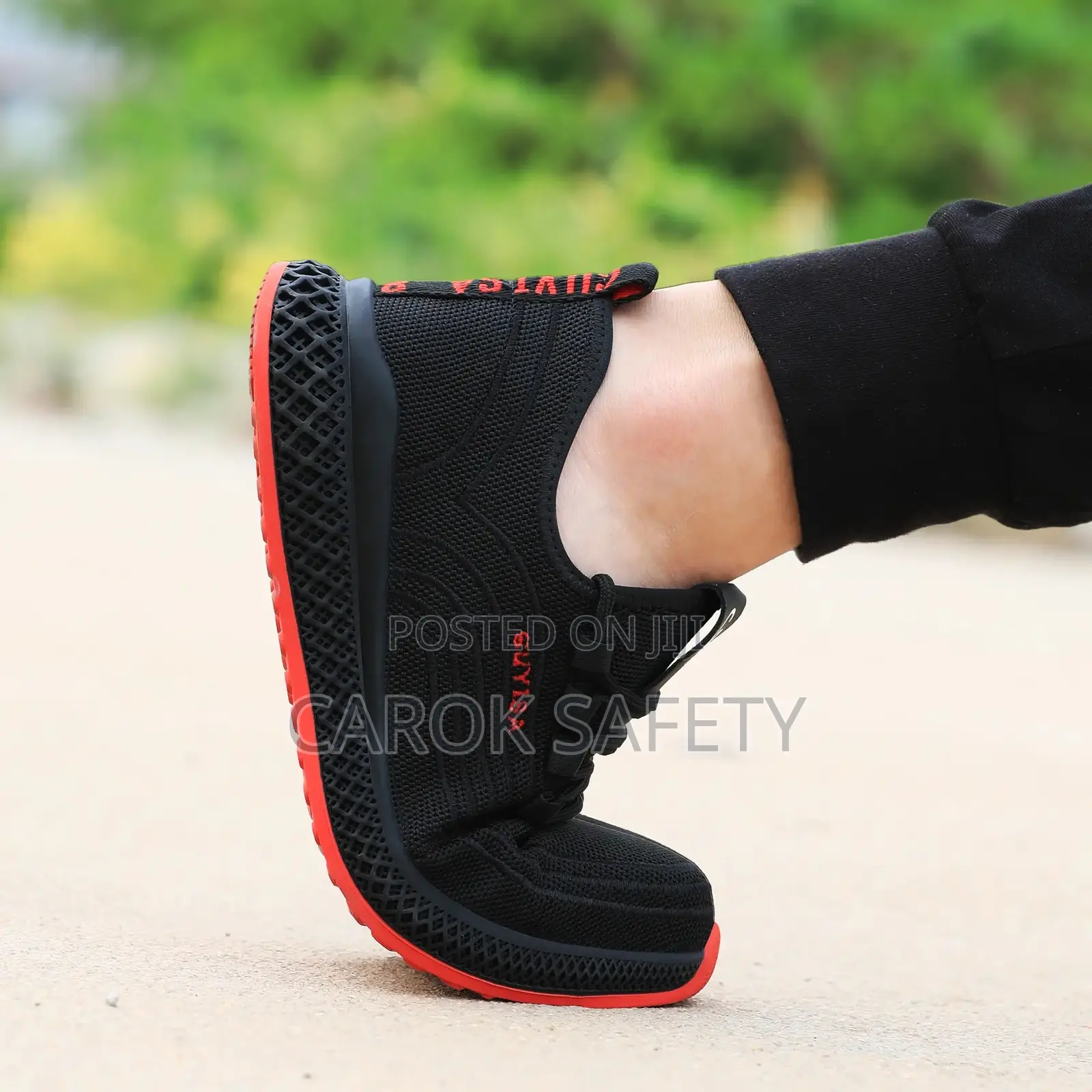Red Sole Safety Boots